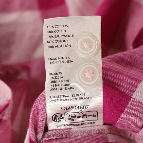 MAEVE ANTHROPOLOGIE The Bennet Buttondown Shirt Oversized Buffalo Check Size S - Picture 8 of 8